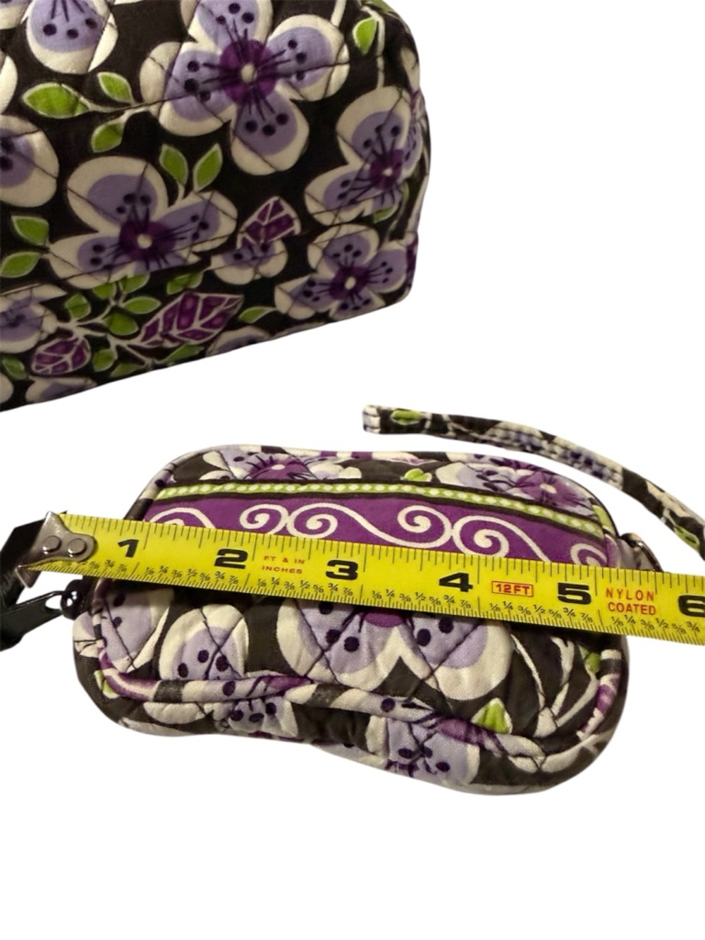 Vera Bradley Plum Floral Tote + Matching Wristlet Set | Retired Print - Picture 12 of 13